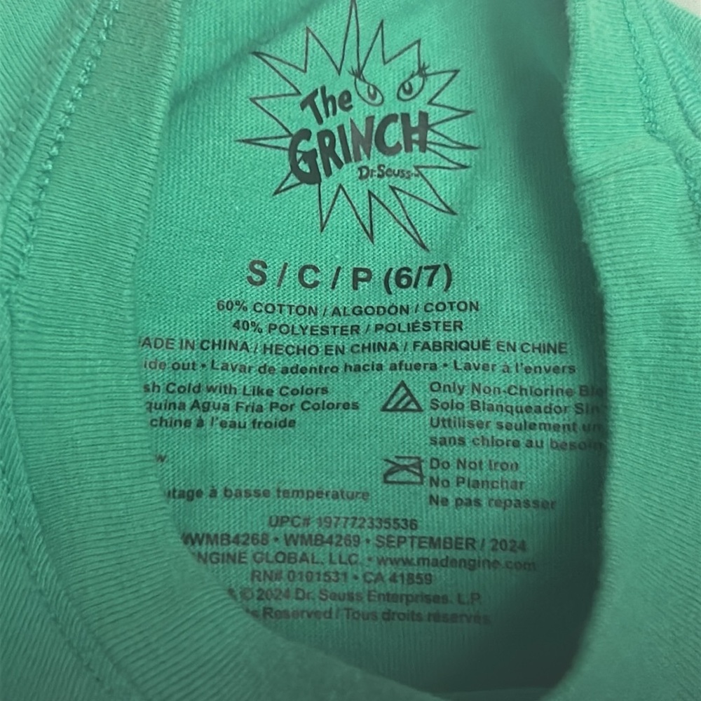 Kids Green Grinch Christmas T-Shirt 💥 - Picture 2 of 3